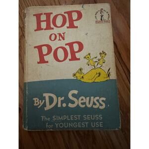 Vintage Dr. Suess Hop on Pop Bookclub Edition 1963